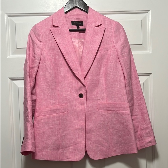 Talbots Pink Blazer with Notched Lapels and Relaxed Fit Excellent Condition - Picture 1 of 11